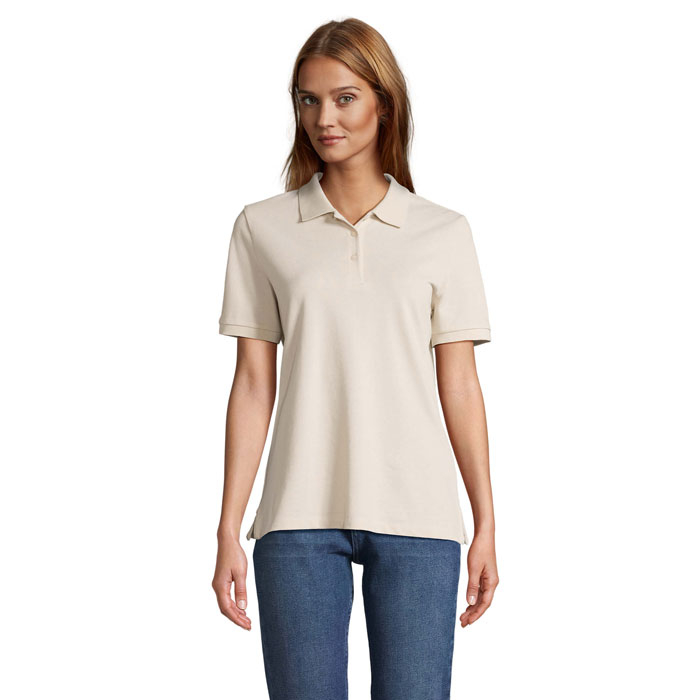 Polo publicitaire pour Femme coton PACIFIC Linen Twin